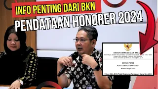 Info Penting Dari BKN Terkait Pendataan Tenaga Non ASN/Honorer 2024 Untuk Pengangkatan PPPK 2024