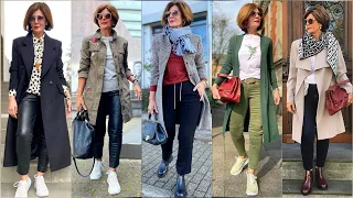 Business Outfits Style For Women over 60 | Vintage Clothing Fashion | Shein Winter Outfits Fashion