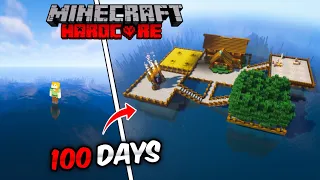 I Survived 100 Days in Ocean Only World in Minecraft Hardcore (Hindi)