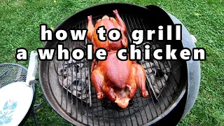 how to grill a whole chicken