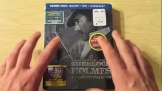 Unboxing: Sherlock Holmes: A Game of Shadows (Blu-ray Steelbook) & The Gold Rush