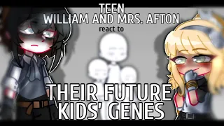 Teen William and Mrs. Afton react to their kids’ genes || FNaF Gacha