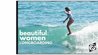 CLASSIC MALIBU LOG SESH W/ HONOLUA, KARINA, NATSUMI, JEN, KIRRA in "BEAUTIFUL WOMENS LONGBOARDING"