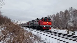 2ТЭ10У-0476 с поездом 352Й Уфа - Приобье