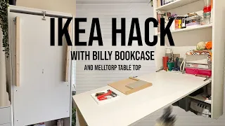 Ikea Hack With Billy Bookcase | Folding Table