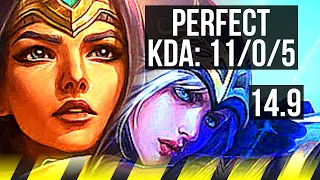 SIVIR & Soraka vs ASHE & Maokai (ADC) | 11/0/5, Legendary | BR Diamond | 14.9