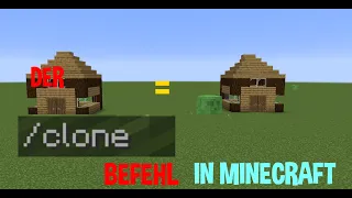 Der /clone command in Minecraft| leicht Erklärt