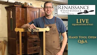 Hand Tool Q&A Live Sharpening a Scrub Plane & More