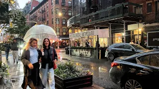 NYC LIVE Exploring Manhattan Rainy Friday Night (October 20, 2023)