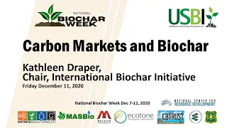 Kathleen Draper: Carbon Markets and Biochar