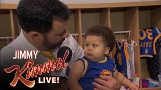 Jimmy Kimmel Interviews Baby Steph Curry & Baby Lebron James