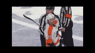 Travis Konecny Punches Rasmus Dahlin