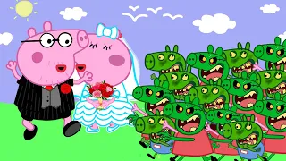 100001 Peppa ZOMBIES VS 100001 George Pig ZOMBIES | Peppa Pig Funny Animation