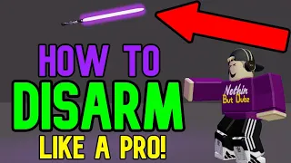 How to DISARM in Roblox Saber Showdown!