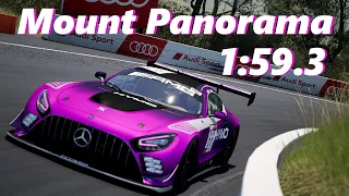 Bathurst Hotlap + SETUP | 1:59.3 | Mercedes AMG GT3 | Assetto Corsa Competizione v1.8.17