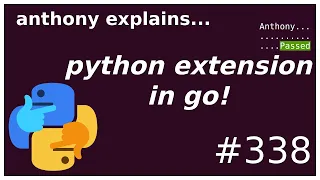 a python extension in go (advanced) anthony explains #338