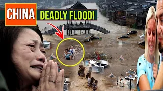 china flood 2022 today ! drowned in water Taiyuan city, Shanxi! planet news