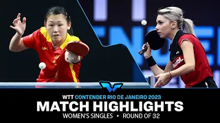 Bernadette Szocs vs Maria Xiao | WS R32 | WTT Contender Rio de Janeiro 2023