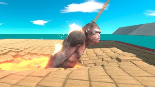 Harpoon Saves from Lava Trap - Animal Revolt Battle Simulator