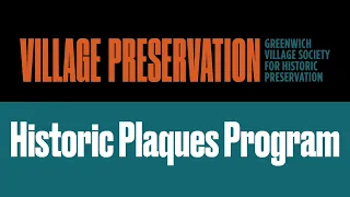 Village Preservation Historic Plaque Program