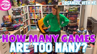 Organizing Our Board Game Collection! | Game Library | Cleaning Motivation