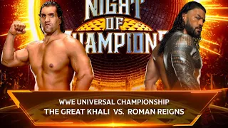 WWE2K24 Roman Reigns VS The Great Khali Match Gameplay!