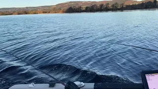 Winter pike trolling