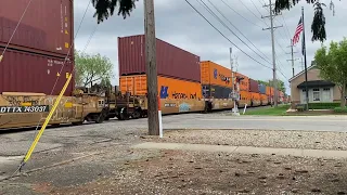 CSX doubled stack intermodal train 05-04-24