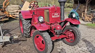 Holz abfahren mit einem wunderschönen restaurierten Lanz Glühkopf Bulldog 👌👌