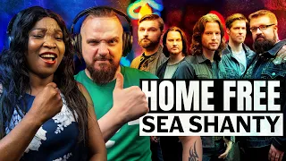 Our First Time Hearing Home Free - Sea Shanty Medley - REACTION!!!