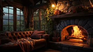 Relaxing Sounds For Stress Relief 💌 Relaxing Music Rain And Fireplace Sounds 💌 Cozy ASMR Comfort