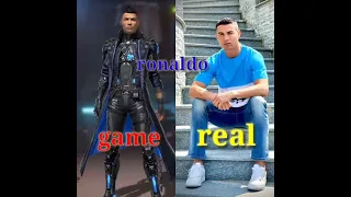 Top 5 free fire Character in Real Life ❤| Wait for 'CHRONO'| #cr7 #freefire #chrona