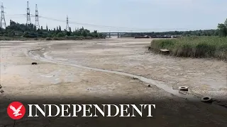 Ukraine’s Kakhovka reservoir turns into desert after dam explosion