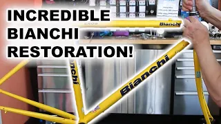 Bianchi Eros RESTORATION / REBUILD Detail