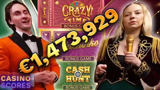 Crazy Time Top 3 Wins Today - 13 March 2024