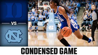 Duke vs. North Carolina Condensed Game | 2022-23 ACC Women’s Basketball