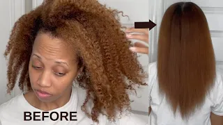 KERATIN TREATMENT on Natural Hair