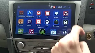 Toyota camry 2006-2011 Cogoo 10.1 inch android plus gps hd player with oem casing and socket