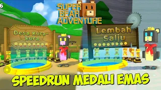 SPEEDRUN SUPER BEAR DESA KURA-KURA & LEMBAH SALJU (MEDALI EMAS)  - Super Bear Adventure