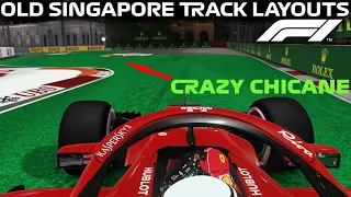 DRIVING the OLD SINGAPORE GP LAYOUTS in the F1 GAMES!