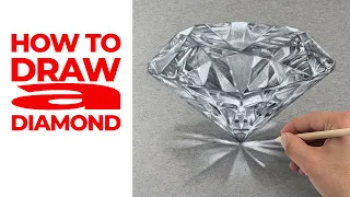 How to Draw a Diamond - Anyone Can Do this!