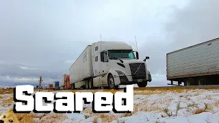 Almost JACKKNIFED On The Most DANGEROUS Highway In America | First Winter ICE SNOW Trucking |