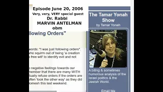 Dr. Rabbi MARVIN ANTELMAN June 20, 2006 Interview on The Tamar Yonah Show re Frankist Illuminati etc