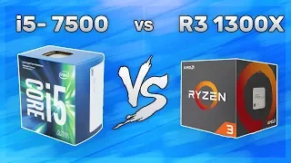 Ryzen 3 1300X vs i5- 7500 | COMPARISON & BENCHMARKS