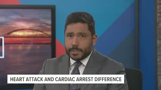 What's the difference between a cardiac arrest and a heart attack?