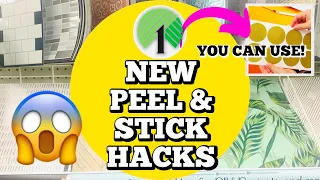 ✨NEW✨ LIFE CHANGING DIY HACKS USING DOLLAR TREE PEEL N STICK WALLPAPER, TILES, STICKERS & MORE!