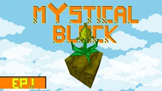 Minecraft Mystical Block | A New Adventure #1 | Modded Questing Skyblock