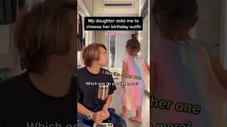 My Daughter asks me to choose Her Birthday Dress!