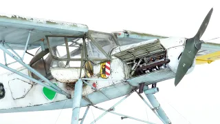 Fieseler Fi 156 Storch in winter camouflage Hasegawa 1/32