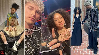 Machine Gun Kelly with Daughter 'Casie Baker' at the 2021 American Music Awards (Video)
